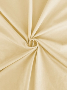 Close-up of beige twill fabric texture showing soft material on men's hooded sweatshirt