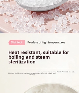 Detailed view of heat-resistant food-grade silicone resin raw material for baby teether