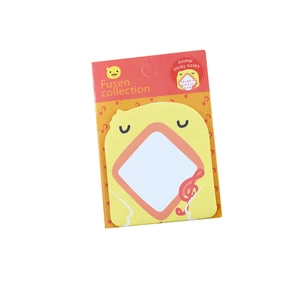 Cute yellow chicken cartoon sticky notes with Fusen collection animal paper packaging