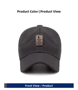 Detail of dark gray quick-dry baseball cap featuring breathable laser-cut mesh holes