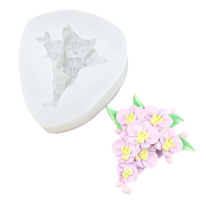 3D Phalaenopsis orchid silicone mold for handmade chocolates and scented soap craft