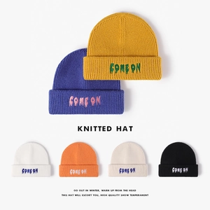 Ribbed Knit Beanie Hat Faux Rabbit Fur Thick Warm Winter Outdoor Letter Embroidery Fashion Minimalist For Men And Women