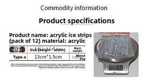 Close-up of 13cm acrylic Christmas icicle ornaments with realistic crushed ice texture