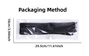 Detail view of Halloween ribbon packaging showing dimensions of 29.5cm by 10cm