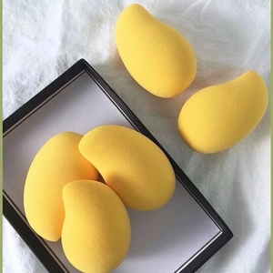 Éponge De Maquillage En Forme De Mangue Polyuréthane Hydrophile Sans Latex Utilisation Sèche Humide Fond De Teint Blender Houppette
