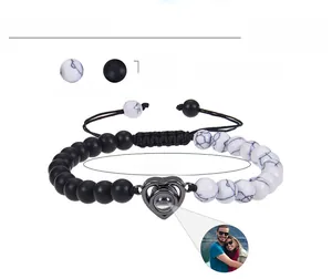 Detailed parameter guide for tiger eye stone photo projection bracelet with 6mm beads