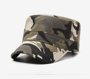Vue latérale de la casquette militaire camouflage avec broderie FS FASHION fine
