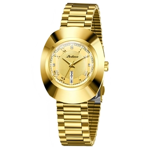 Women Quartz Watch Rhinestone Alloy Case Stainless Steel Strap Waterproof Day Date Display Fashion Luxury Business