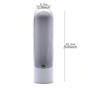 Herb keeper container with dimensions 6.5cm by 24.5cm for fresh vegetable storage