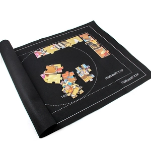 Tapis De Rangement Pour Puzzle Tapis En Feutre Enroulable Avec Lignes De Guidage Support Antidérapant Portable