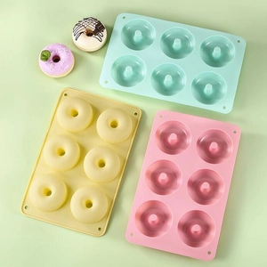Silicone Donut Mold Multi Cavity Nonstick Baking Pan For Dessert Cake Pastry DIY Kitchen Home Bakeware Tool