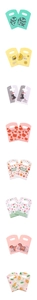 Various 9x15cm mini plastic gift bags with colorful floral and cartoon patterns