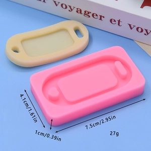 Oval tag silicone molds for DIY resin casting and cake baking decoration projects