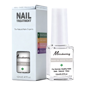 Misscheering 12ml Base de vernis lissante pour ongles avec son emballage cartonné blanc