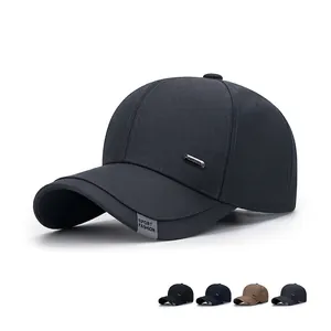 Men Baseball Cap Cotton Polyester Adjustable Sun Protection Classic Sport Hat Outdoor Casual Curved Brim