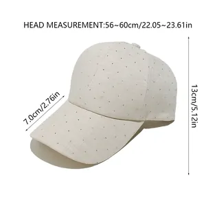 Guide des tailles montrant la circonférence de 56-60cm et la visière de 7cm du bonnet