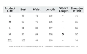 Tableau des tailles détaillé pour robe rétro style Hepburn avec mesures précises en cm