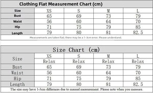 Detailed size chart in cm for French V-neck mesh dress showing bust and waist measurements