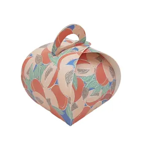 European style peach pattern gift boxes in a pack of 50 pieces with OPP bag packaging