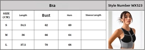 Guida alle taglie S M L per reggiseno sportivo ad alto impatto e gilet da fitness