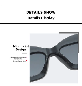 Close-up of the bridge and frame of these black avant-garde polygon sunglasses