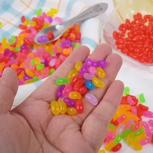 Mini Simulation Gummibohnen Modell PVC Bunt Transparent DIY Handwerk Zubehör Puppenhaus Dekoration Fotografie Requisiten Essen Spielzeug
