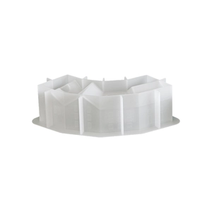 Translucent house-shaped silicone mold for DIY resin candles and plaster crafts