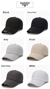 Laser-cut breathable baseball caps displayed in six neutral colors for outdoor ventilation