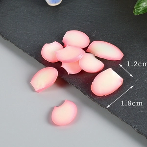 Macro detail of miniature pink gradient flower petals measuring 1.2cm by 1.8cm