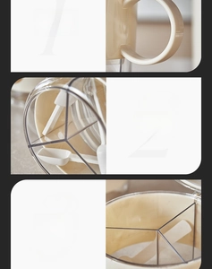 Detail view of 3-compartment seasoning box featuring ergonomic handle and non-slip base