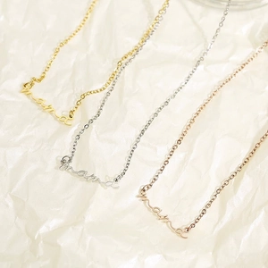 Collier Pendentif Lettre Mama Acier Inoxydable Police Manuscrite Bijoux Élégants Pour Femmes Cadeau Fête Des Mères