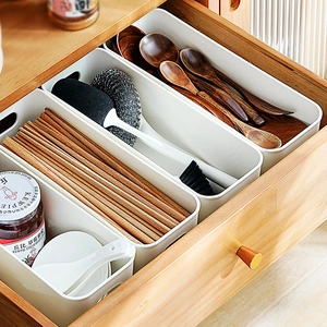 Minimalist White Plastic Desktop Storage Box Modular Drawer Organizer With Handle For Stationery Makeup Household Use