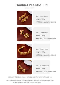 Spécifications techniques et guide des tailles pour la collection de bijoux léopard