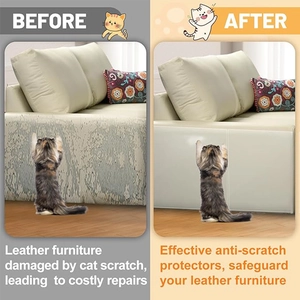 Durable transparent PVC cat scratch furniture protector guards for sofas and leather chairs