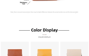 Slim 1cm thick crossbody phone bag detail in brown, yellow, and beige leather colors