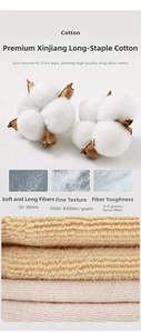 Macro view of long-staple cotton fiber details and premium knitted fabric texture
