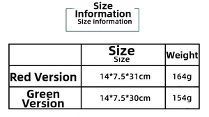Dimensions détaillées et poids pour les nains de Noël décoratifs rouges et verts