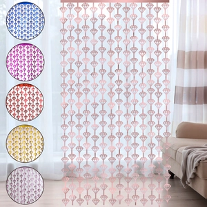 Diamond Shape Foil Fringe Curtain Metallic PET Backdrop Party Decoration Birthday Wedding Event Doorway Shimmering Ornament