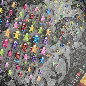 Stickers à ongles en relief 3D avec motifs de crânes colorés et de lettres