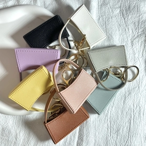 Mini Bolso Llavero De Cuero PU Estuche Para Lápiz Labial Amuleto De Bolsa Accesorio De Moda Para Mujeres