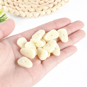Miniature PVC faux garlic slices for dollhouse DIY kitchen decor and craft props