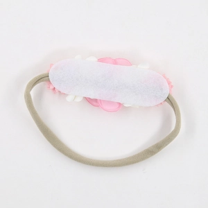 Floral nylon baby headband with comfortable felt backing for infants photography