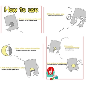 Step-by-step visual guide for applying waterproof vinyl stickers on suitcases and laptops