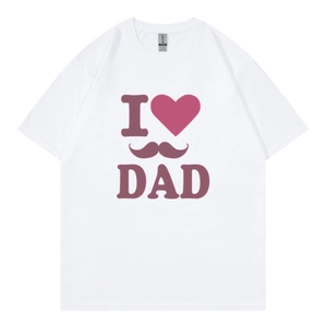 T-Shirt Homme Manche Courte Col Rond Coton Respirant Décontracté Été Coupe Ample Fête Des Pères Imprimé Graphique