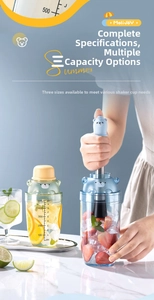 Detail of 500ml bear cocktail shaker with measuring scale and stainless steel muddler