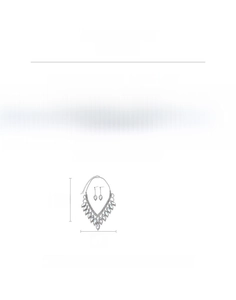 Detailed view of silver water drop tassel jewelry set with iron and rhinestone materials