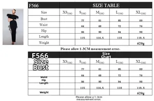 Size chart showing bust, waist, hip, and length measurements for the feather midi dress