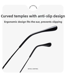 Ergonomic curved temples with non-slip design for secure and comfortable fit on kids' ears