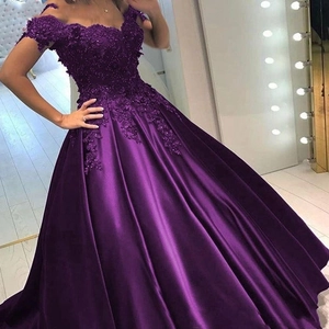 Elegante Abito Da Sera Da Donna Spalle Scoperte Pizzo Raso Lungo Per Feste Formali