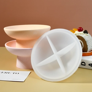 Stampo in silicone per ciotola di frutta rotonda fai-da-te e decorazioni in resina